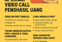 Tips PDKT Dengan Aplikasi Video Call Penghasil Uang